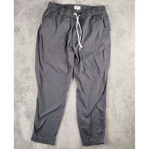 Pact Daily Twill Midweight Jogger Dark Gray Pants Mens L Organic Cotton Lounge